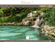 Tablet Screenshot of braunsbergerhof.com